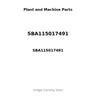 SBA115017491 - PISTON, PIN & RING KIT - STD