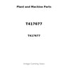 T417677 - FUEL FILTER ASSEMBLY - 24V