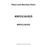 KRP3116/025 - BEARING KIT, MAIN - .25MM U/S