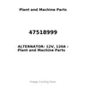 47518999 - ALTERNATOR: 12V, 120A