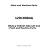 12010084A - MAIN & THRUST BRG SET 010