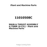 11010508C - MAIN & THRUST ASSEMBLY 0.75MM (4-CYL)