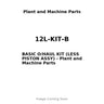 12L-KIT-B - BASIC O/HAUL KIT (LESS PISTON ASSY)