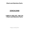 23531250 - LINER & SEAL KIT, S60 14L