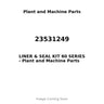 23531249 - LINER & SEAL KIT 60 SERIES