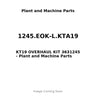 1245.EOK-L.KTA19 - KT19 OVERHAUL KIT 3631245
