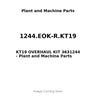 1244.EOK-R.KT19 - KT19 OVERHAUL KIT 3631244