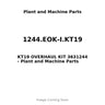 1244.EOK-I.KT19 - KT19 OVERHAUL KIT 3631244