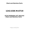 1242.EOK-M.KT19 - KT19 OVERHAUL KIT 3631242