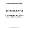 1242.EOK-L.KT19 - KT19 OVERHAUL KIT 3631242