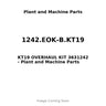 1242.EOK-B.KT19 - KT19 OVERHAUL KIT 3631242