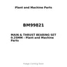 BM99821 - MAIN & THRUST BEARING SET 0.25MM