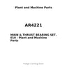AR4221 - MAIN & THRUST BEARING SET. 010