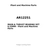 AR12251 - MAIN & THRUST BEARING SET 0.25MM