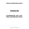 5263218 - ALTERNATOR: 24V, 75A