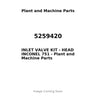 5259420 - INLET VALVE KIT - HEAD INCONEL 751