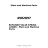 4982897 - RETAINER VALVE SPRING LOWER