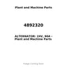 4892320 - ALTERNATOR: 24V, 90A