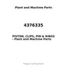4376335 - PISTON, CLIPS, PIN & RINGS
