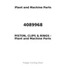4089968 - PISTON, CLIPS & RINGS