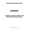 4089967 - PISTON, CLIPS & RINGS STD