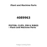 4089963 - PISTON, CLIPS, PIN & RINGS
