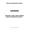 4089898 - PISTON, CLIPS, PIN & RINGS