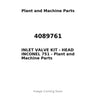 4089761 - INLET VALVE KIT - HEAD INCONEL 751