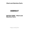 4089647 - WATER PUMP