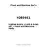 4089461 - PISTON BODY, CLIPS & RING SET