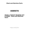 4089070 - MAIN & THRUST BEARING SET 0.25MM
