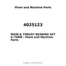 4025123 - MAIN & THRUST BEARING SET 0.75MM