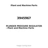 3945967 - PLUNGER PRESSURE REGULATOR