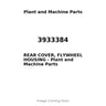 3933384 - REAR COVER, FLYWHEEL HOUSING