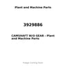 3929886 - CAMSHAFT W/O GEAR