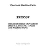 3929537 - HEXAGON HEAD CAP SCREW (M10 X 1.50 X 70.)