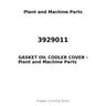 3929011 - GASKET OIL COOLER COVER