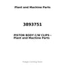 3893751 - PISTON BODY C/W CLIPS