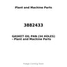 3882433 - GASKET OIL PAN (34 HOLES)