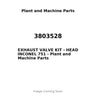 3803528 - EXHAUST VALVE KIT - HEAD INCONEL 751