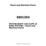 3801393 - PISTON BODY C/W CLIPS (4 RING PISTON)