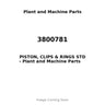 3800781 - PISTON, CLIPS & RINGS STD