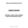 3800756WP - PISTON, CLIPS, PIN & RINGS