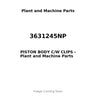 3631245NP - PISTON BODY C/W CLIPS