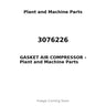 3076226 - GASKET AIR COMPRESSOR