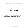 3035344 - VALVE FUEL SHUTDOWN 24V