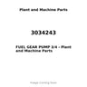 3034243 - FUEL GEAR PUMP 3/4