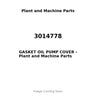 3014778 - GASKET OIL PUMP COVER