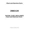 2882120 - PISTON, CLIPS, PIN & RINGS