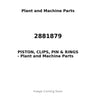 2881879 - PISTON, CLIPS, PIN & RINGS